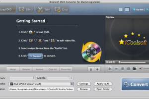 iCoolsoft DVD Converter for Mac screenshot