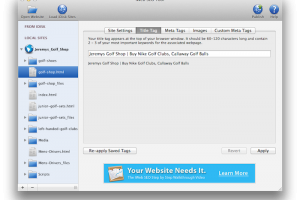 iWeb SEO Tool for Mac screenshot