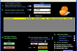 Citrus Delivery Scheduler screenshot