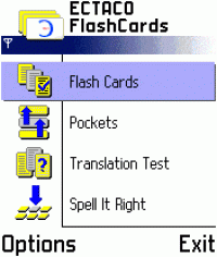 ECTACO FlashCards English <-> Czech for Nokia screenshot