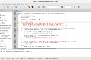 Geany screenshot