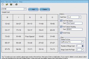 Bingo Card Maker screenshot