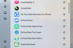 DoYourData Start Menu for Mac screenshot