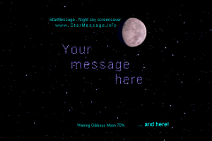 StarMessage Moon Phases screensaver screenshot