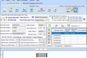 Customized Barcode Labeling Application screenshot