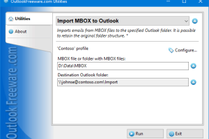 Import MBOX to Outlook screenshot