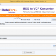 DataVare MSG to VCF Converter 1.0 full screenshot