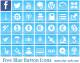 Free Blue Button Icons 2014.1 full screenshot