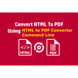 VeryUtils HTML to PDF Converter Command Line 2.7 full screenshot