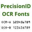 OCR-A and OCR-B Fonts by PrecisionID 2018 full screenshot