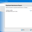 Duplicate Attachments Report for Outlook 4.21 full screenshot