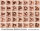 Free Bronze Button Icons 2013.1 full screenshot