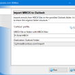 Import MBOX to Outlook 4.21 full screenshot